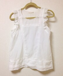 Simplicite | ノースリーブコットンtops WHT(シャツ/ブラウス)