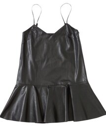 Lucky Chouette | leather camisole dress(ワンピース)