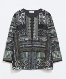 ZARA | zara TRF jacket(ノーカラージャケット)