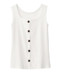 GU | 2WAYボタンタンクトップ(タンクトップ)