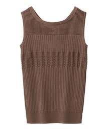 GU | 透かし編みニットタンクトップ(タンクトップ)