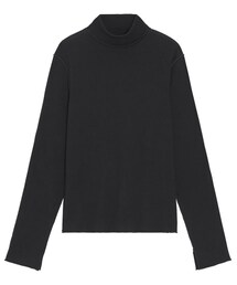 GU | リブメロータートルネックT(長袖)(トップス)