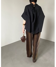 CFT. | ニュアンスボタンバックデザインBL(シャツ/ブラウス)