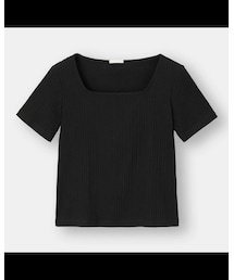 GU | リブスクエアコンパクトT(Tシャツ/カットソー)