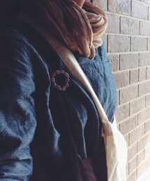 コーヒー豆ブローチ…小菅幸子(ブローチ/コサージュ)