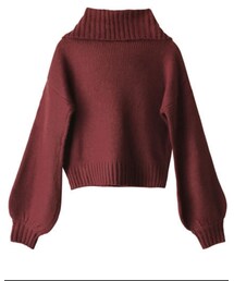 GRL | ルーズスリーブタートルニット(ニット/セーター)