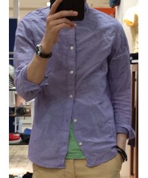 H&M | ロング麻シャツ(シャツ/ブラウス)