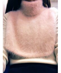 CARVEN | 【CARVEN】ラビットファー 付けタートル(ネックウォーマー/スヌード)