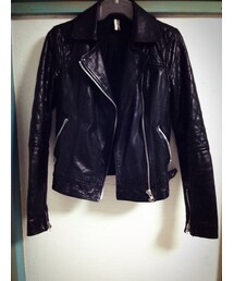 TOPSHOP | 【TOPSHOP】キルティングレザーライダース(ライダースジャケット)