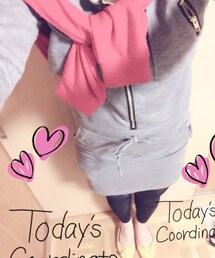 スウェット生地の ワンピース(ワンピース)