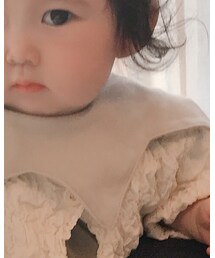 韓国子供服 | 星襟　オーガニックシンプルスタイ(スタイ/よだれかけ)