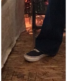 購入初日に穴を開けたvans | スニーカー