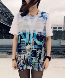 NOpay_NObuy | 太空棉NYC VIEWING T(Tシャツ/カットソー)