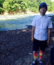 スニーカー！も、ネイビーで。(スニーカー)