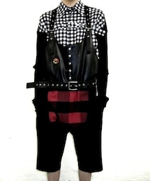 Rene Gurskov | 13awレザーオーバーオール(サロペット/オーバーオール)