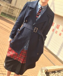 lalu | アシンメトリートレンチコート(トレンチコート)