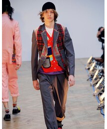 COMME des GARCONS HOMME PLUS | 10ss 切り替え燕尾ジャケット(テーラードジャケット)