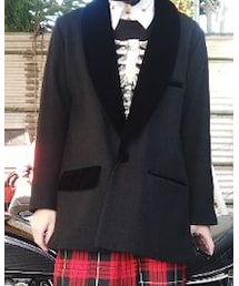 KIDILL | ショールカラーメルトンジャケット(テーラードジャケット)