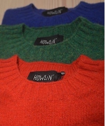 HOWLIN | 『HOWLIN’』
ニットの最高峰といわれるスコットランドにて1981年より続く老舗ブランド、「MORRISON」の新ラインとして4年前にスタートした「HOWLIN’」。
母体の「MORRISON」が30年近くかけ培った技術を生かし、カラフルなカラーパターンや遊び心の効いたデザインのアイテムを展開しています(ニット/セーター)