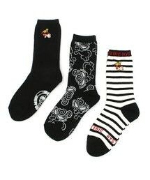 HYSTERIC MINI | BIRTH MINI 3P ソックス(ソックス/靴下)