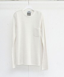 FACTOTUM | リブ編みクルーネックニット(ニット/セーター)