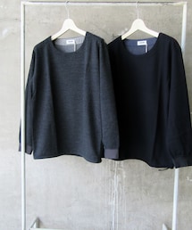 FACTOTUM | ヘリンボーンダブルフェイスプルオーバー(ニット/セーター)