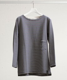 FACTOTUM | 高密度コットンボーダー 7分袖(Tシャツ/カットソー)