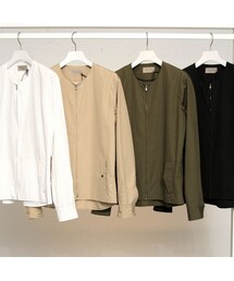 FACTOTUM | タイプライターノーカラーシャツ (シャツ/ブラウス)