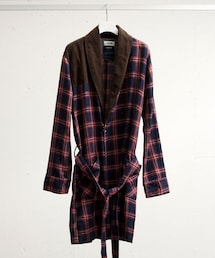 FACTOTUM | 01060830 / インディゴチェックガンパッチガウン(その他トップス)