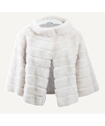 YVES SALOMON | Three-Quarter Sleeve Mink Jacket(その他アウター)