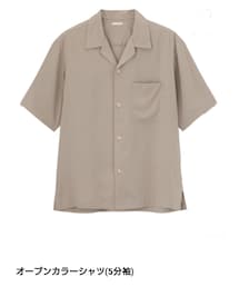 GU | オープンカラーシャツ(５分袖)(シャツ/ブラウス)