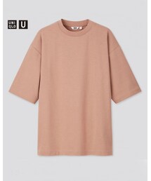 UNIQLO | エアリズムコットンオーバーサイズTシャツ(５分袖)(Tシャツ/カットソー)