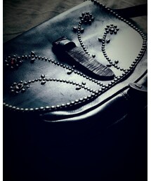 HTC | HTC (STUDDED LEATHER MAIL BAG)(ショルダーバッグ)