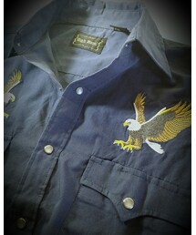 OLD | High Noon (Eagle embroidery Western shirt 70s)(シャツ/ブラウス)