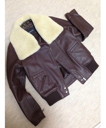 ROSE BUD | ムートンカラーライダースジャケット(ライダースジャケット)