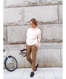 ANTRE  | 裏起毛センタープレステーパードパンツ(パンツ)