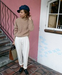 ANTRE  | ボトルネックモールヤンケーブルニット(ニット/セーター)