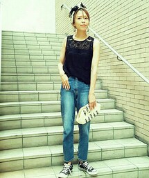 ANTRE | ベアトップセットレースデザインタンク(タンクトップ)