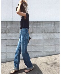 横シルエット | デニムパンツ