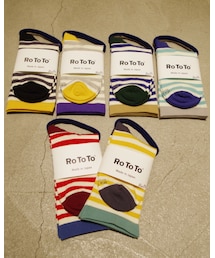ROTOTO | Striped Mocchily Socks(ソックス/靴下)