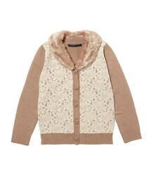 F i.n.t | ファー付きローズレースカーディガン(カーディガン/ボレロ)