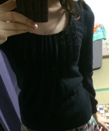 ROJITA | 珍し黒！大人フリルカットソー(Tシャツ/カットソー)