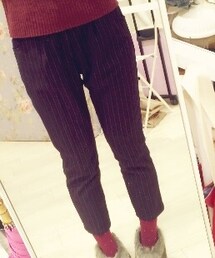 Ank Rouge | 約5年ぶりほどぶりのまともなパンツスタイルです。
スッキリストライプパンツ(その他パンツ)