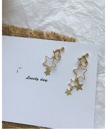 MANGOTREE | ☆形イヤリング(ピアス（両耳用）)