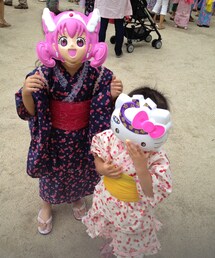 オソロで着ていた時♡(浴衣)