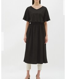 GU | ウエストマークワンピース(5分袖)(ワンピース)