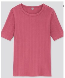 UNIQLO | ランダムリブクルーネックT(Tシャツ/カットソー)
