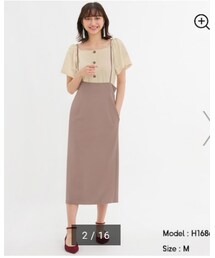 GU | サスペンダー付きナロースカート(スカート)