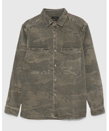 ZARA | カモフラージュ柄デニムシャツ/6,990JPY(シャツ/ブラウス)
