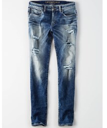 American Eagle | AE 360エクストリームフレックススリムテーパードジーンズ/¥7,990(デニムパンツ)